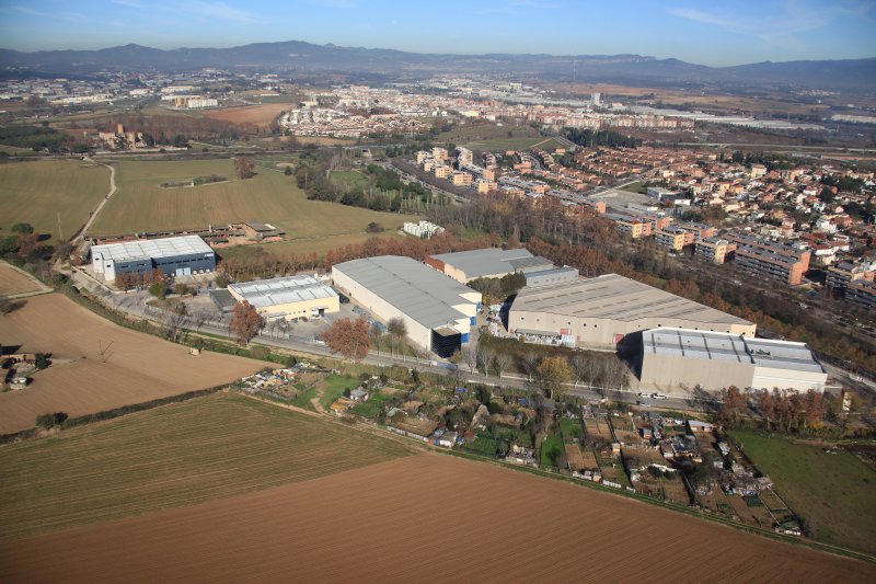 Vista aèria dels polígons industrials de Santa Perpètua de Mogoda